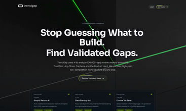 Trendgap screenshot