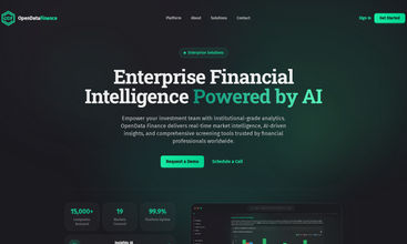 OpenData Finance screenshot
