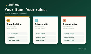 BidPage.app screenshot