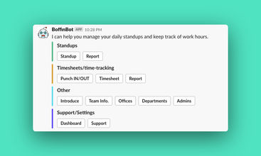 BoffinBot for Slack screenshot