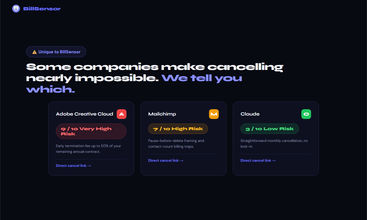 BillSensor screenshot