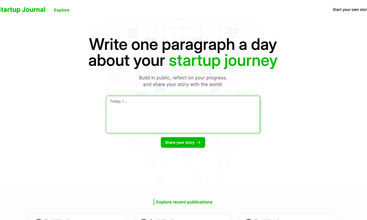 Startup Journal screenshot