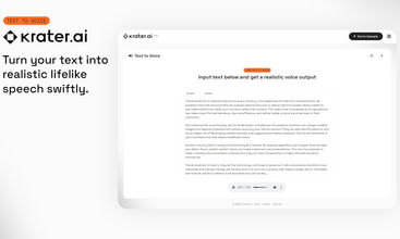 Krater.ai screenshot