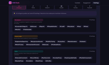 InfluTools screenshot