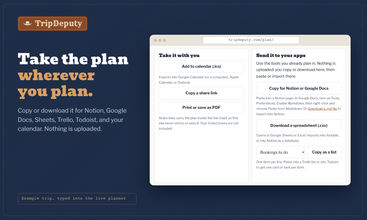 TripDeputy screenshot