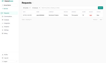 ConvoScore screenshot