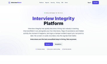 InterviewWatch screenshot