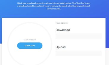 Broadband Speed Test screenshot