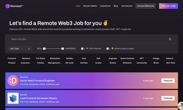 Remote Web3 Jobs screenshot