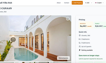 Bali Villa Hub screenshot