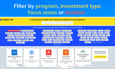 Incubator List screenshot