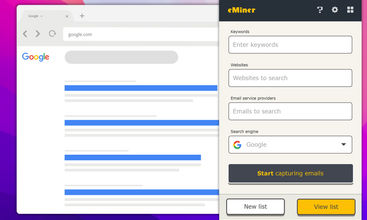 eMiner screenshot