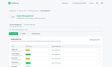 SeatPlanning screenshot