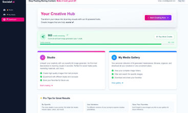 Socialaf.ai screenshot