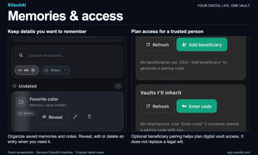 SVaultAI screenshot