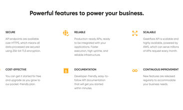 Geekflare API screenshot