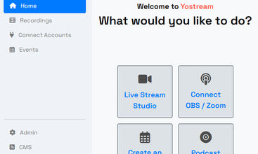 Yostream screenshot