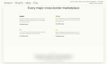 AI Product Page Optimization screenshot