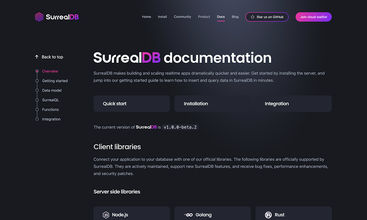 SurrealDB screenshot