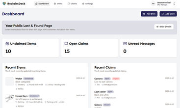 ReclaimDesk screenshot