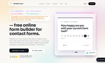 All Web Forms screenshot