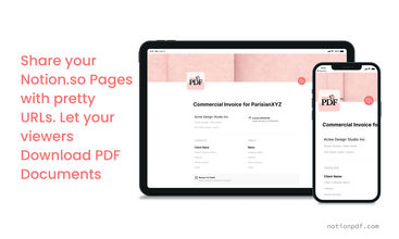 Export PDF Tool for Notion screenshot