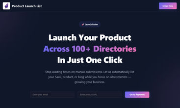 Product Launch List screenshot