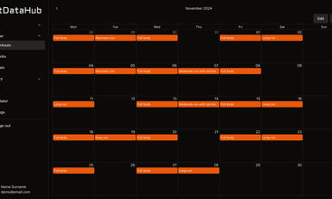 FitDataHub screenshot