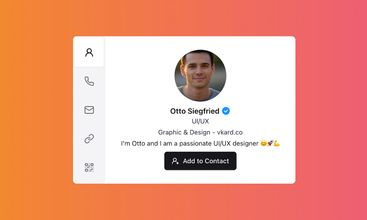 VKard - Digital Business Card screenshot