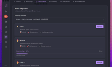 Clearminutes screenshot