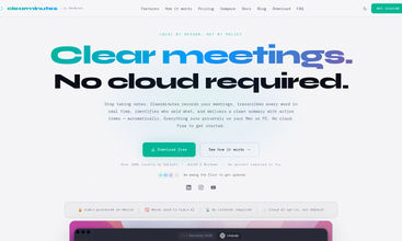 Clearminutes screenshot