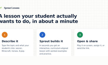 Sprout Lessons  screenshot