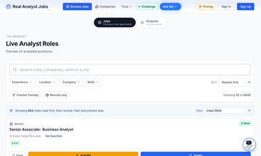 Real Analyst Jobs screenshot