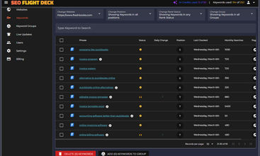 SEO Flight Deck screenshot