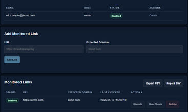 GhostLink Monitoring screenshot