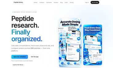 Peptide Library screenshot