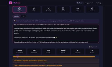 InfluTools screenshot