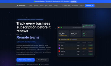 Costloop screenshot