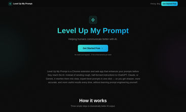 Level Up My Prompt screenshot