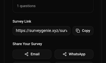 SurveyGenie  screenshot