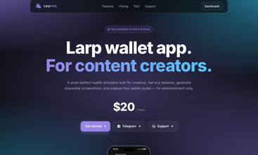 Larp Wallet screenshot