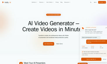 VidifyAI Studio screenshot