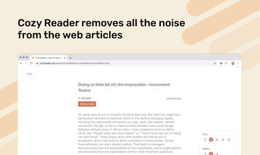 Cozy Reader screenshot