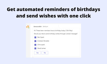 AnnounceBot screenshot