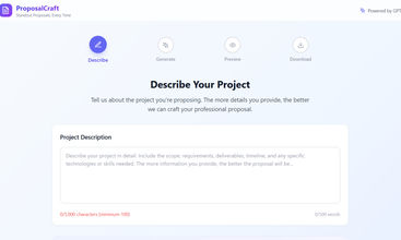 ProposalCraft screenshot