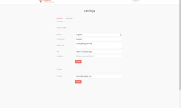 Logster screenshot