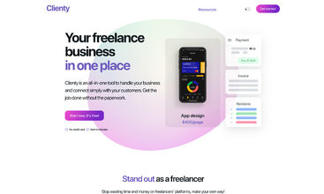Clienty screenshot