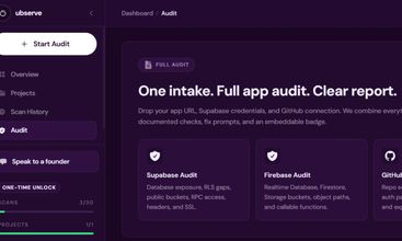 Ubserve screenshot