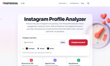 FastSocial Instagram Data API screenshot