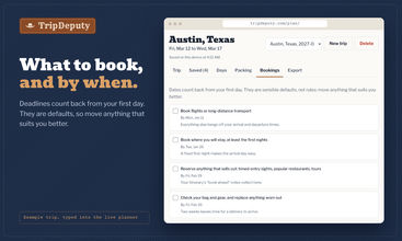 TripDeputy screenshot